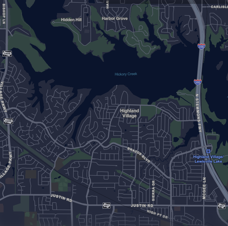 Grip MAsters USA Highland Village map