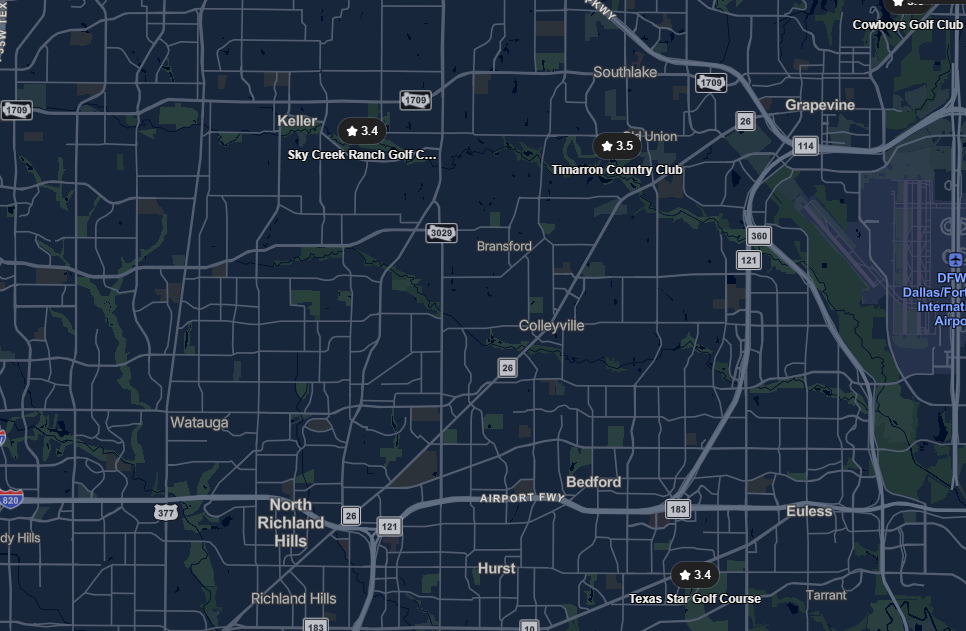 Grip Masters Colleyville Map