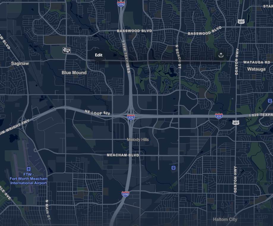 Grip Masters USA N Ft Worth Map